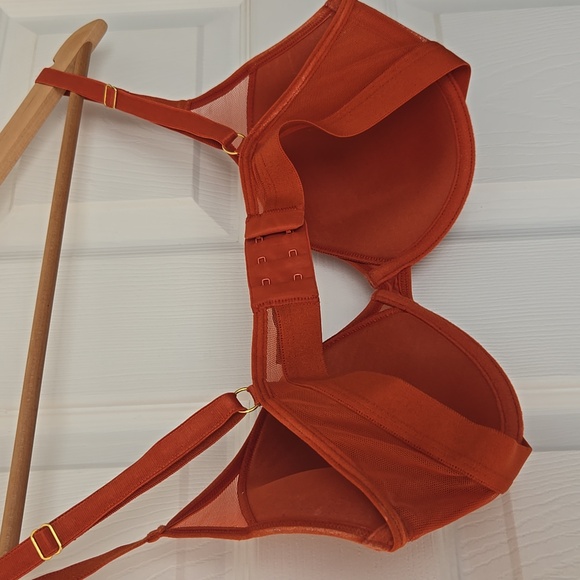 Pepper All You Lightly Lined Mesh Bra In Orange 38B - Picture 4 of 5